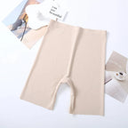Seamless High Waist Shapewear – Tummy Control Ice Silk Shorts for Sports