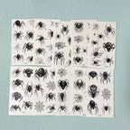 Spider Web Temporary Tattoo Stickers – Waterproof Halloween Face Body Art