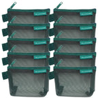 Transparent Mesh Zipper Pouch – Compact Organizer for Travel and Cables
