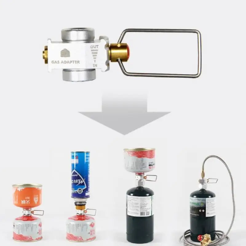 Camping Gas Stove Converter – Portable Refill Adapter for Outdoor Cooking