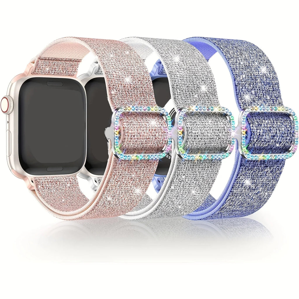 Soft Nylon Watch Band – Adjustable Sports Strap for Apple Watch Series