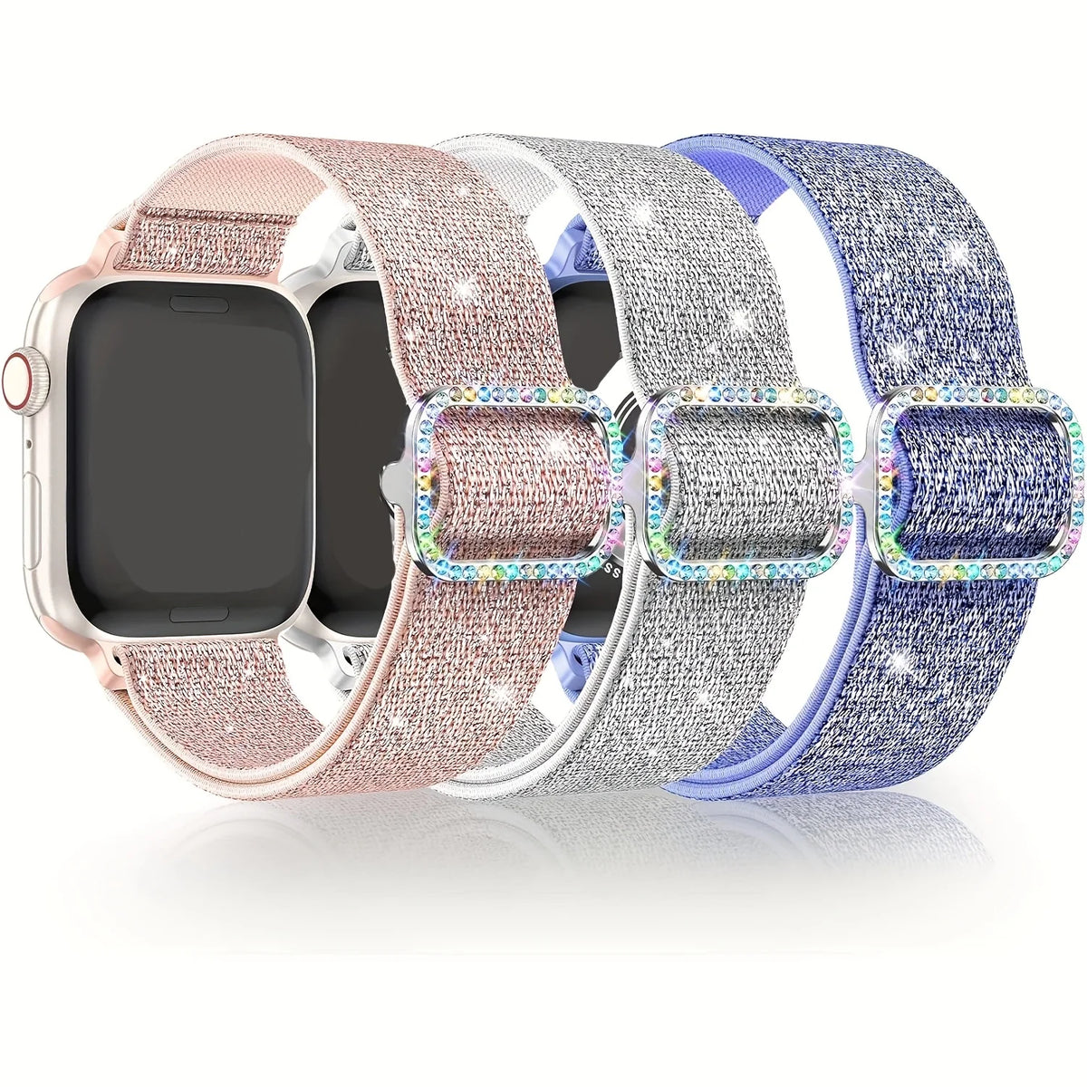 Soft Nylon Watch Band – Adjustable Sports Strap for Apple Watch Series