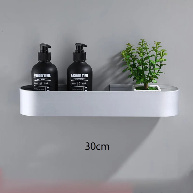 Bathroom Wall Mounted Shelf – No Drill Storage Rack for Shower Organization
