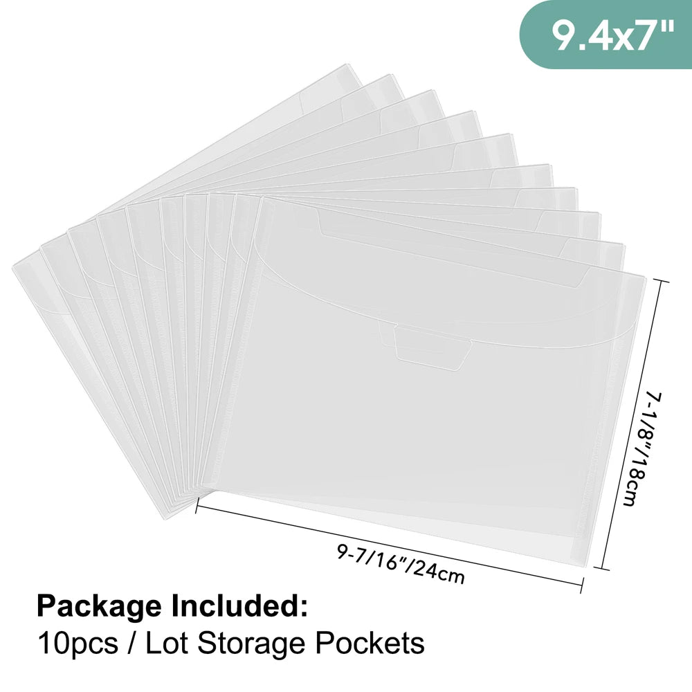 Plastic Stamp and Die Storage Pockets – Waterproof Sleeves for Crafting