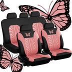 Butterfly Embroidered Car Seat Covers – Universal Auto Interior Accessories