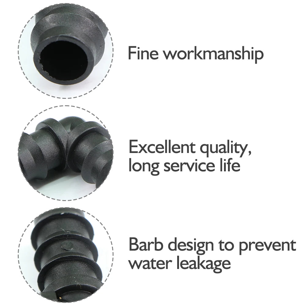 16mm Barbed Elbow Connectors – Irrigation Fittings for Greenhouse Watering