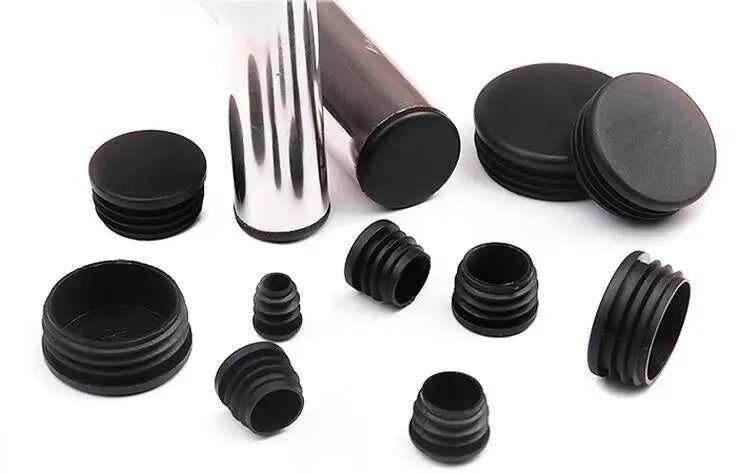 Round Steel Pipe End Caps – Protective Tubing Inserts for Furniture Legs