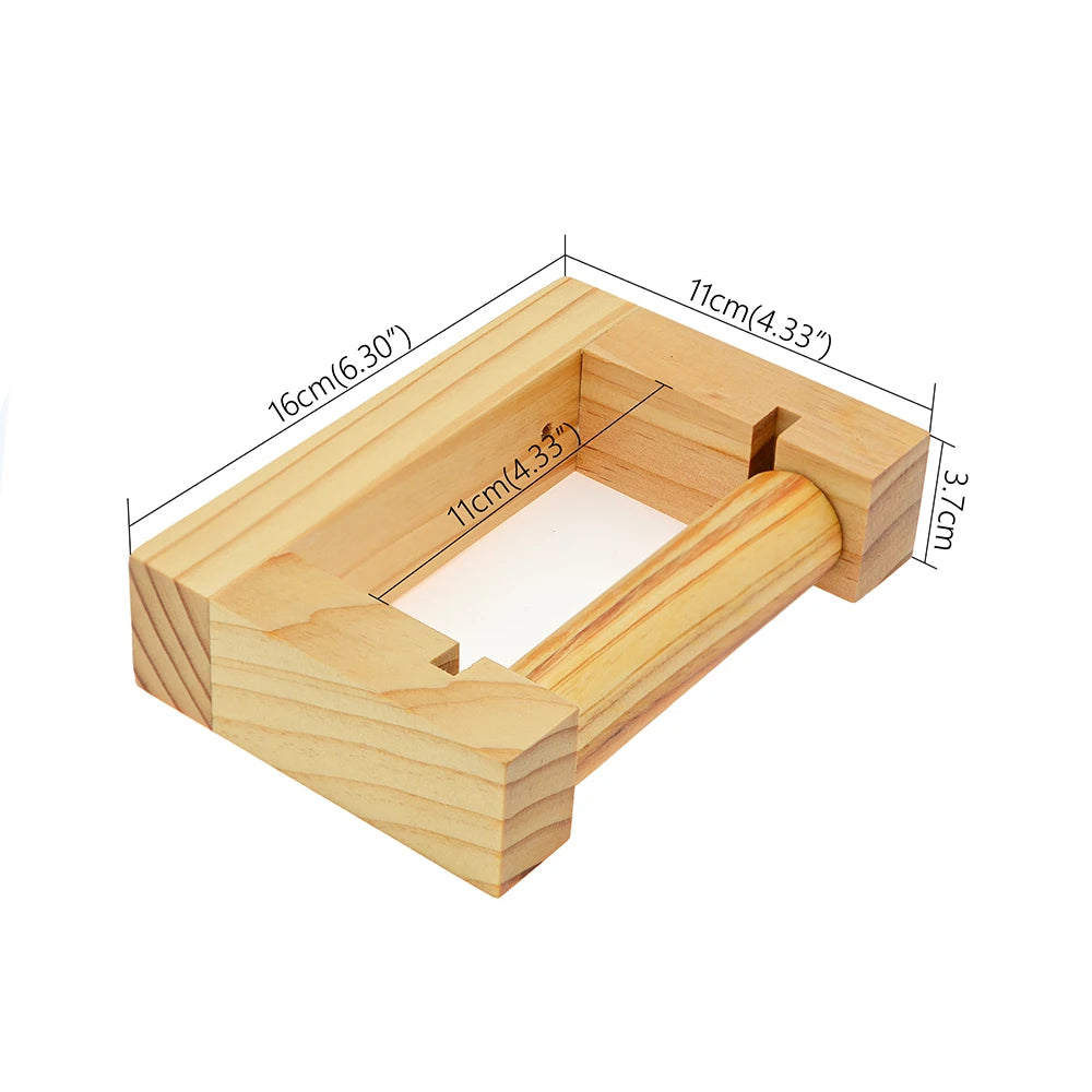 Adhesive Hemp Paper Towel Holder – Wall Mounted Rack for Bathroom Storage