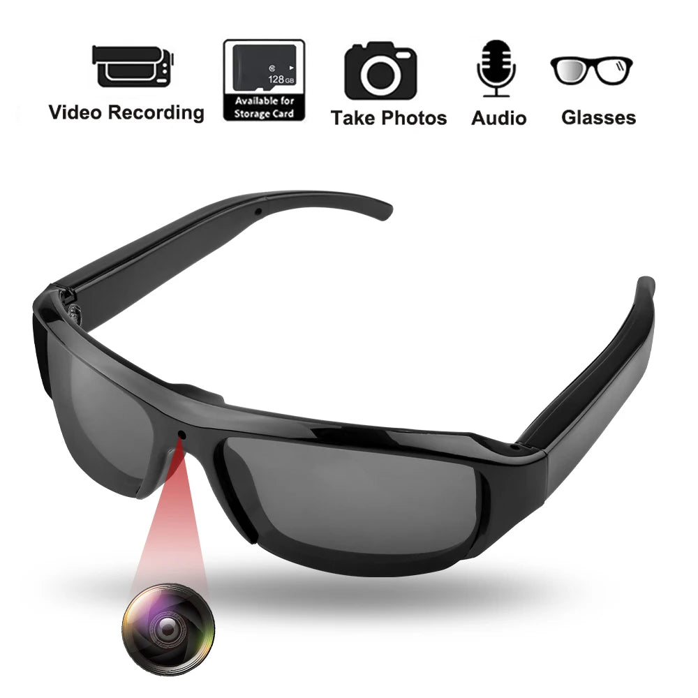 HD Mini Glasses Camera – Wearable Video Recorder for Outdoor Sports
