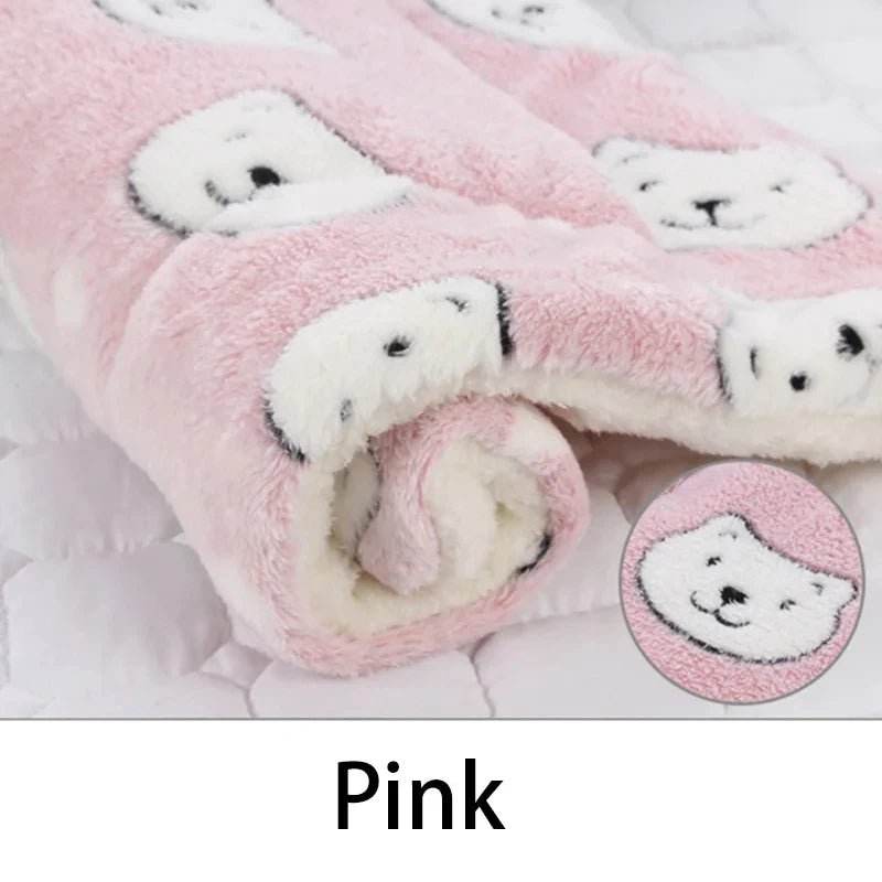 Flannel Pet Sleeping Mat – Warm Winter Cushion for Small and Large Dogs