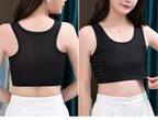Breathable Chest Binder Vest – Side Buckle Compression Top for Cosplay