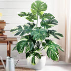 Artificial Monstera Plant – 104cm Plastic Palm Tree for Home Office Decor