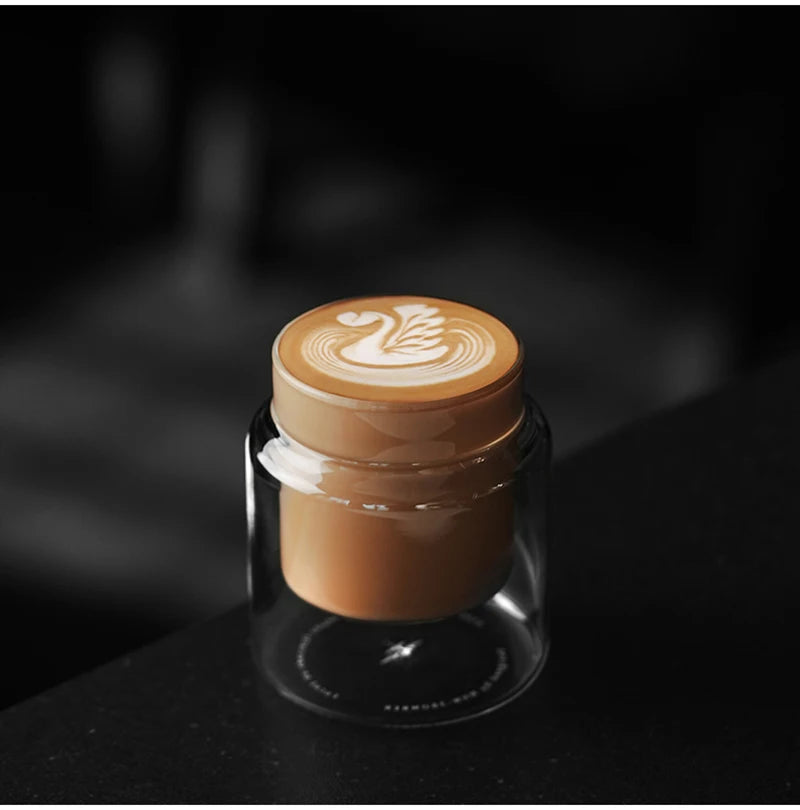 Double Wall Glass Coffee Mugs – Borosilicate Espresso Cups for Baristas