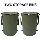 Foldable Outdoor Trash Can – Large Capacity Storage Bin for Camping and Laundry