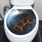 Decorative Toilet Seat Decal – Underwater Sea Shell Art for Bathroom Decor
