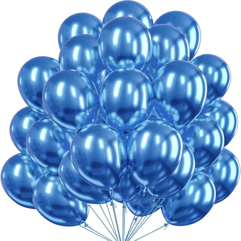 Metallic Assorted Balloons – Decorative Party Decor for Weddings and Birthdays