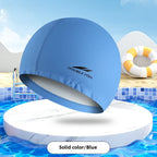 Waterproof PU Swimming Cap – Unisex Adult Professional Hat for Lap Training