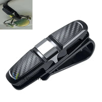 Car Sun Visor Glasses Holder – ABS Eyewear Clip for Vehicle Organization