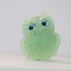 Crystal Owl Ornament – Natural Gemstone Figurine for Home Decor and Aquarium