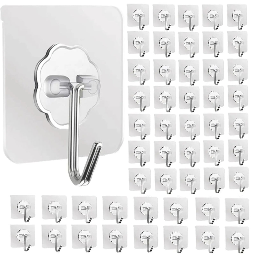 Self-Adhesive Wall Hooks – Waterproof and Oilproof for Kitchen Bathroom