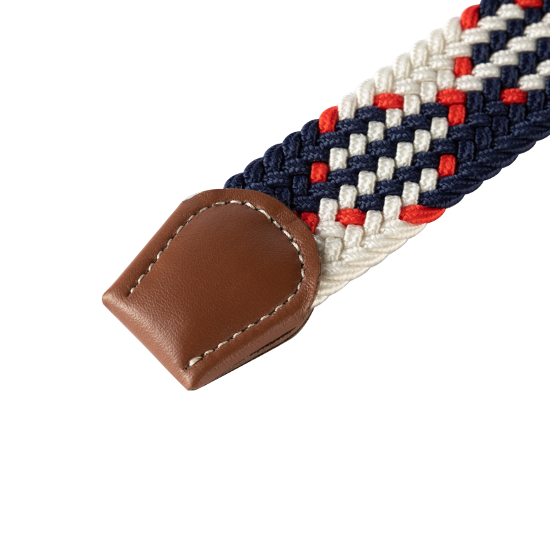 Woven Elastic Canvas Belt – Stretch Braided Buckle Strap for Casual Jeans