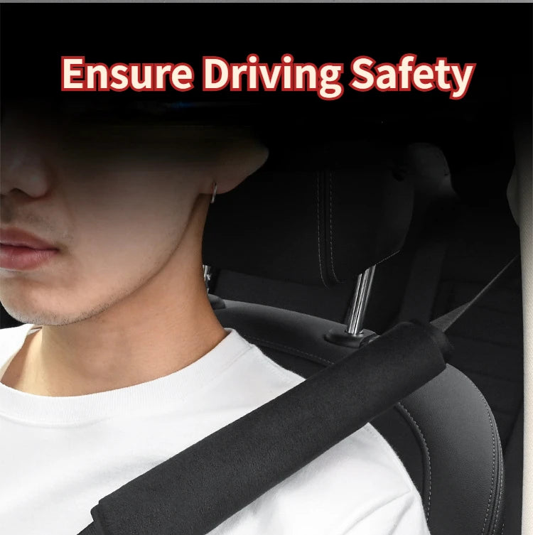 Adjustable Car Seat Belt Covers – Soft Shoulder Strap Pads for Driving Comfort