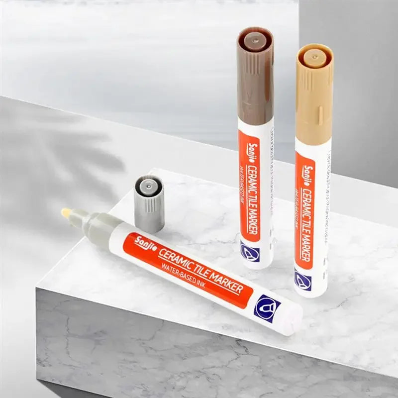 Waterproof Grout Repair Marker – White Tile Seam Paint for Bathroom Restoration