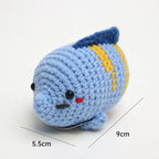 Handmade Wool Crochet Dog Doll – Positive Affirmation Plush for Home Decor