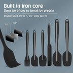 Silicone Spatula Set – Heat-Resistant Non-Stick Tools for Cooking and Baking