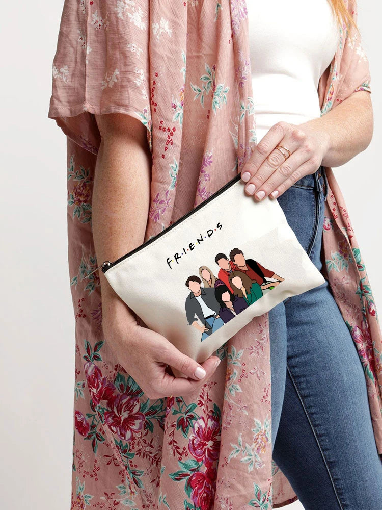 Canvas Friends Makeup Bag – Eco-friendly Cosmetic Organizer for Travel