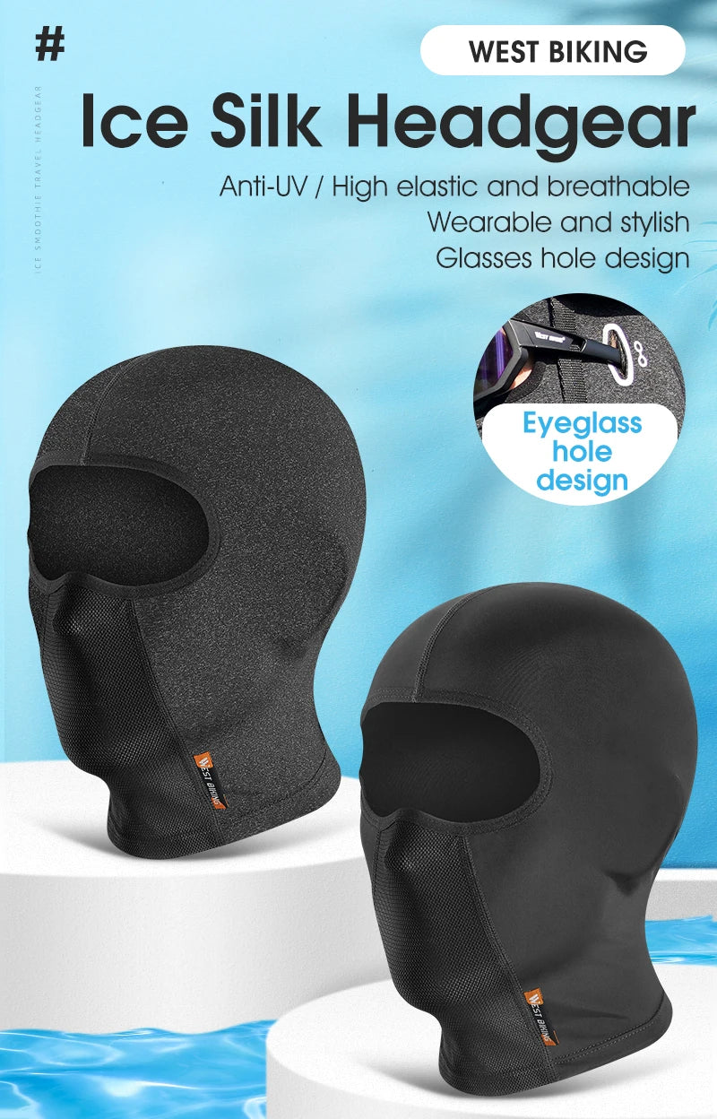 Summer Cooling Balaclava – UV Protection Face Mask for Cycling and Sports
