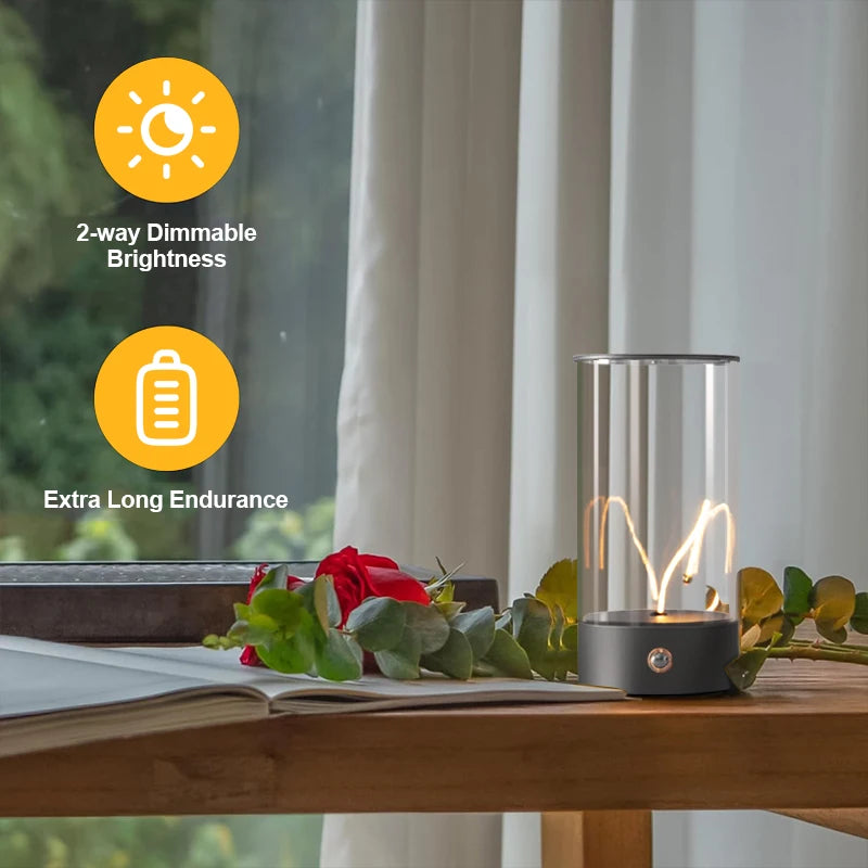 Magnetic LED Desk Lamp – Cordless Touch Control for Bedroom Nightstand