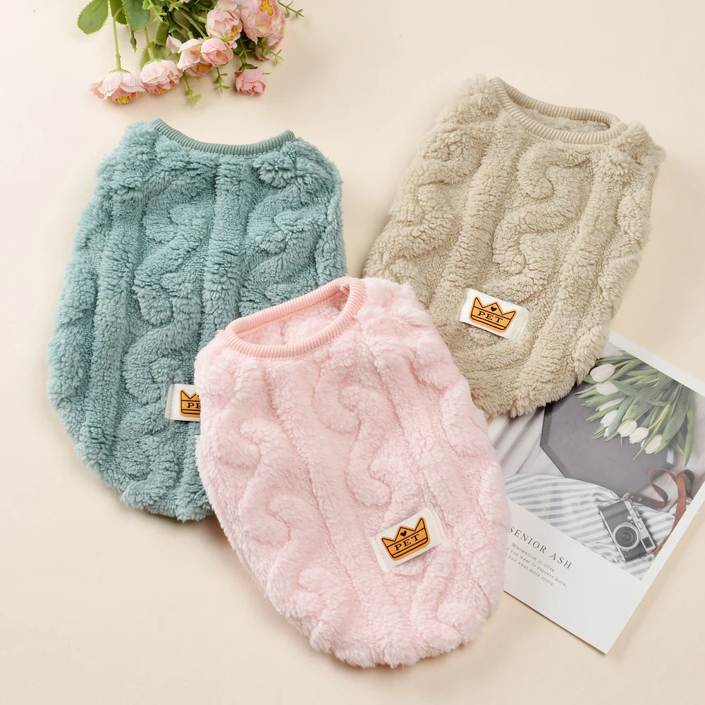 Fleece Dog Sweater – Warm Winter Apparel for Small Dogs and Cats
