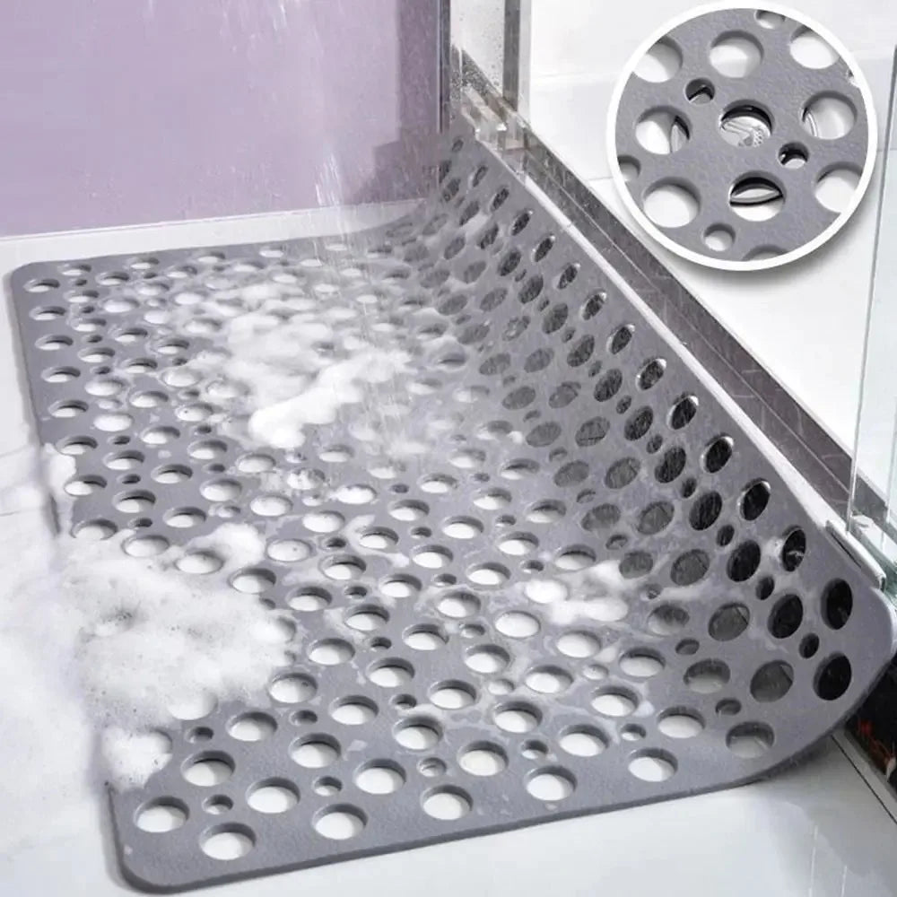 Anti Mould Rubber Bath Mat – Non Slip Shower Accessory for Bathroom Safety
