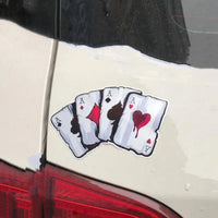 Reflective Poker Monster Car Sticker – Personality Decal for Auto Exterior