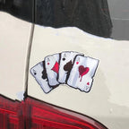Reflective Poker Monster Car Sticker – Personality Decal for Auto Exterior