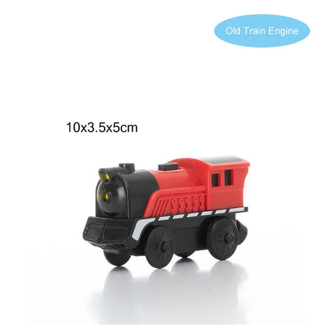 Magnetic RC Electric Train – Diecast Locomotive for Wooden Railway Tracks