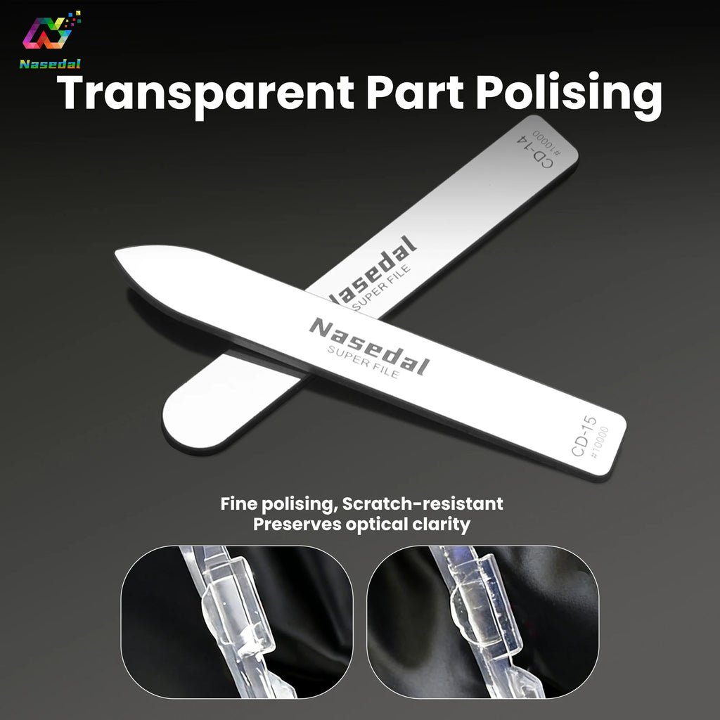 Glass Polishing File – Ultra Fine Mirror Finish for DIY Plastic Models