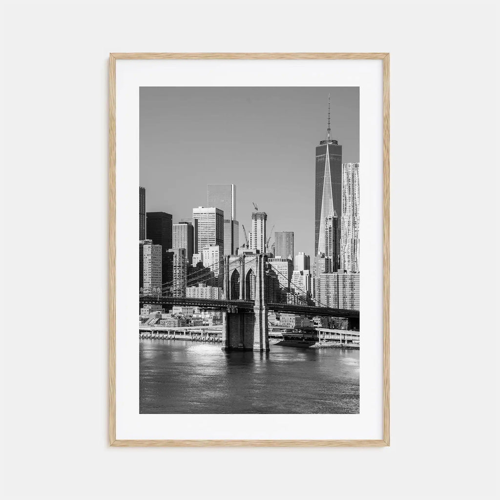 NYC Map Canvas Wall Art – Black and White Cityscape Print for Home Decor