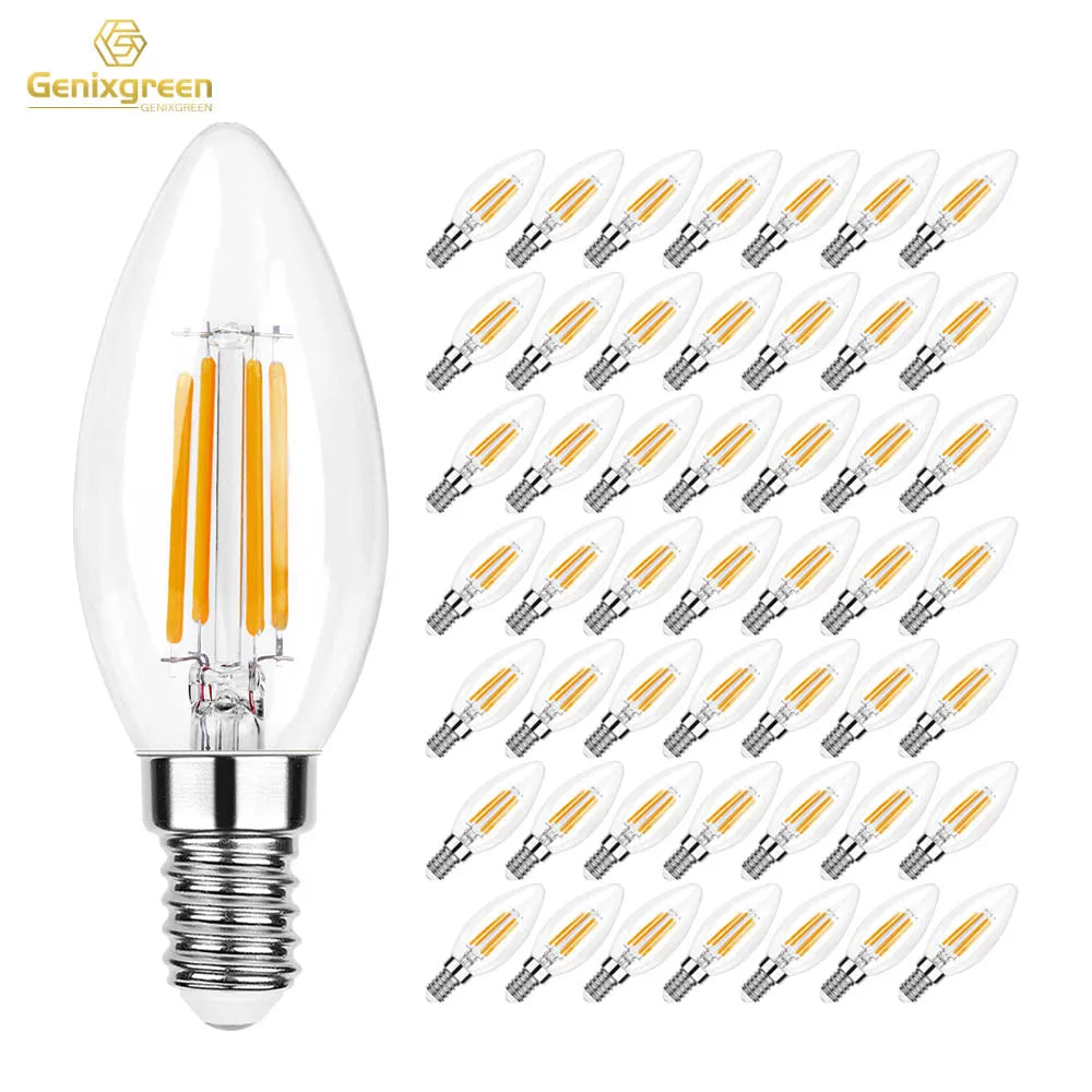 Dimmable Candelabra LED Bulbs – Warm White Lighting for Chandeliers