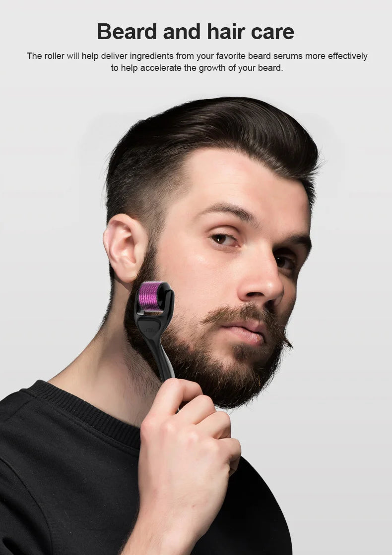 540 Micro Needle Derma Roller – Skin Rejuvenation for Beard and Hair Growth