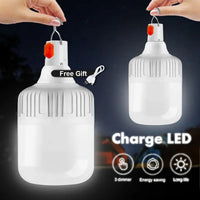 Portable Rechargeable LED Lantern – 80W Emergency Light for Camping and Patio