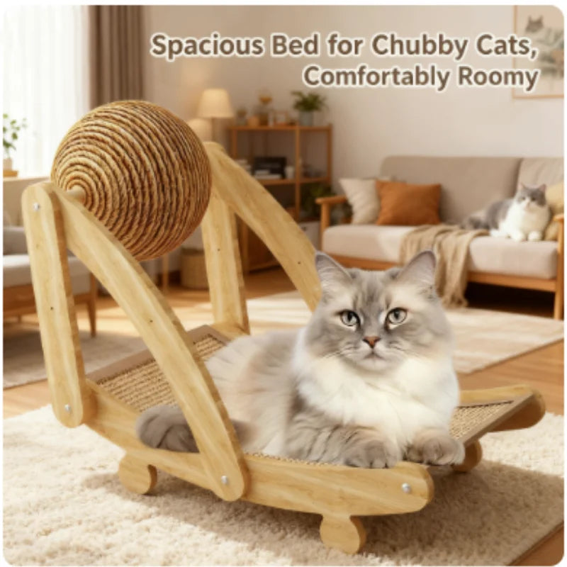 Natural Sisal Cat Scratcher – Furniture Protector for Indoor Play