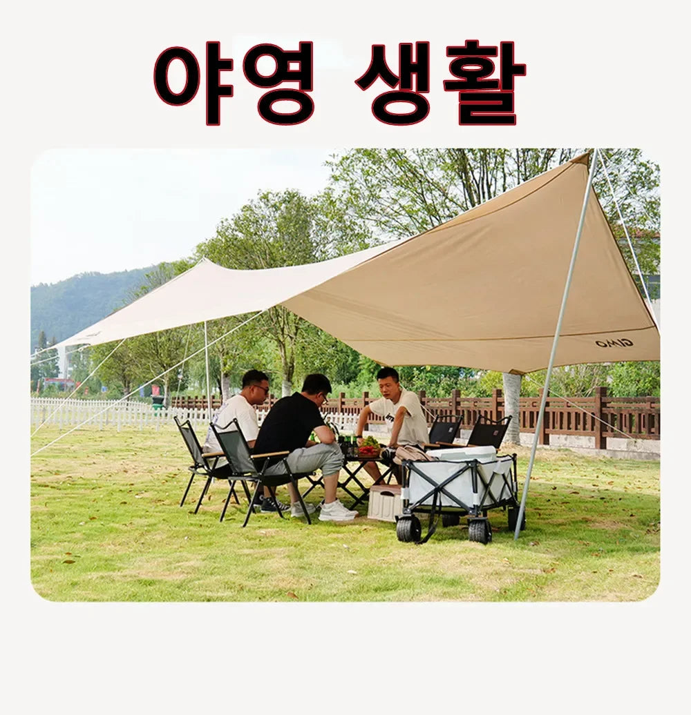 Portable Folding Camping Chair – Aluminum Wood Grain for Outdoor Hiking