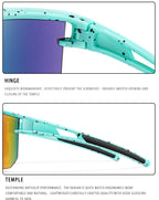 Kids Sport Cycling Sunglasses – UV400 Youth Eyewear for Outdoor Bike Baseball