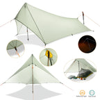 Ultralight Silicone Nylon Tarp – Waterproof Camping Shelter for Backpacking