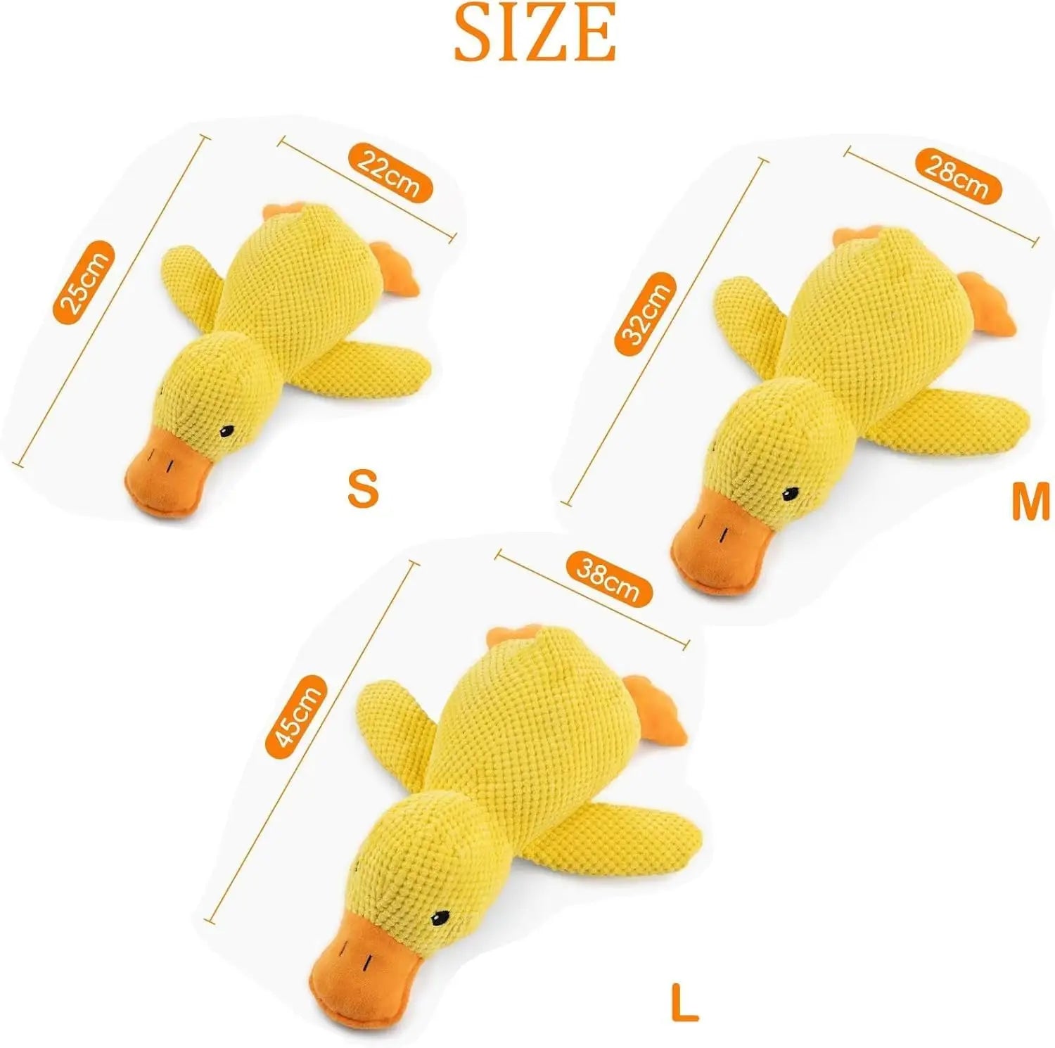 Duck Dog Toy – Chew Resistant Plush for Small and Large Dogs