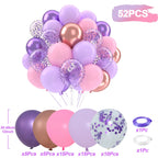 Metallic Pearl and Confetti Balloons – Decorative Latex Set for Party Events