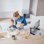 Aluminum Laptop Cooling Stand – Foldable Notebook Tray for Bed Office Desk