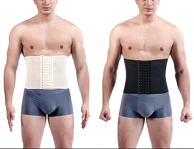 Men Slimming Waist Trainer Belt – Abdominal Compression for Fitness Workout